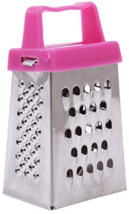 Stainless Steel Four-Sided Mini Cheese Grater - Multifunctional Fruit & Vegetable Grater - Durable & Professional