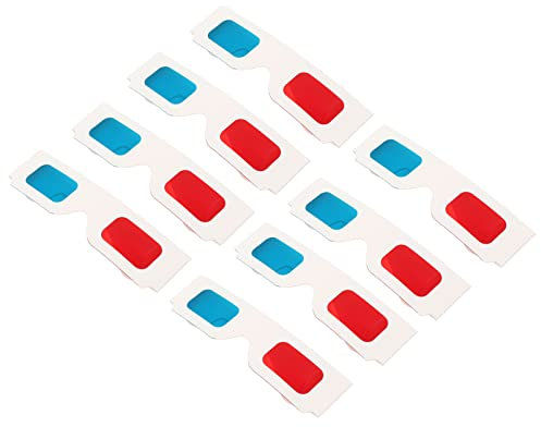 Gadpiparty 100piezas Gafas De Cartón Desechables Anaglifo Paquete Para Cine Revistas y Videos Para Familiares