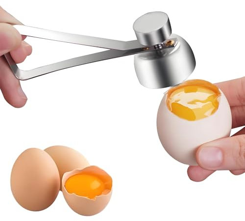 Shell Opener, Stainless Steel Eggshell, Egg Shell Separator, Egg Topper Cutter Egg Opener for Raw Soft Hard Boiled Egg