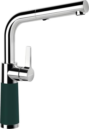 Schock 557120IVY Küchenarmatur SC-540 Ivy – farbige Hochdruck Armatur CRISTADUR mit ausziehbarem Auslauf