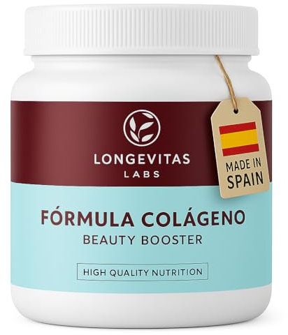Colágeno con Magnesio y Acido hialuronico + CoQ10 + Vitamina C + Astaxantina + MSM + Zinc - Más de 30 Activos - Péptidos de Colágeno Verisol en Polvo para Piel - Cabello - Articulaciones y Uñas 300g