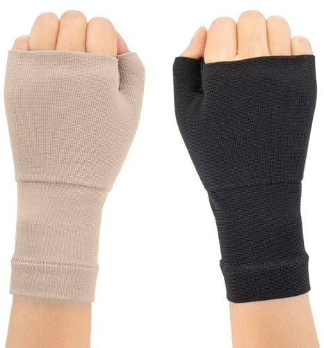 CATOR Muñequera Tendinitis Muñeca, 2 pcs Ajustable Muñequeras Tunel Carpiano, Ferula Tunel Carpiano Elástica Transpirable, Muñequera Deportiva para Dolor Articulaciones, Esquinces, Palm Support（L）