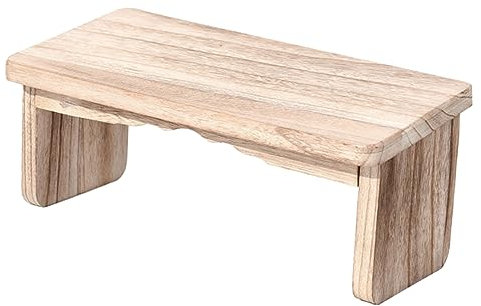Toyvian Meditationshocker Holz Klappbar Tragbar Kleiner Kniemattenhocker Zen Hocker Mit Rutschfester Oberfläche Für Meditation Reisen Und Gebet