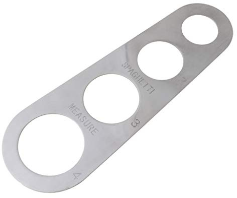 Misuratore di pasta da cucina Accessori da cucina a 4 fori Strumento di misurazione degli spaghetti in acciaio inossidabile per spaghetti