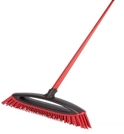 HOCHSTE® Pet Pro Always Clean Rubber Broom, Lightweight, Ergonomic Handle, Ensuring Hygienic, Fur-Free Surfaces In Every Sweep, Eliminate Stubborn Pet Hair, Dust, Dirt, Easy-to-Clean