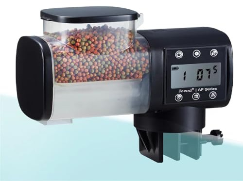 Automatic Feeder 200ML - LCD Display Auto Food Dispenser for Aquarium, Moisture-Proof Timer Feeder with 3 Feeding Modes, Freshwater/Saltwater (LED -AF250)
