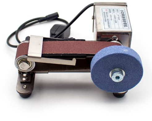 LeTkingok Ponceuse à Bande Refroidie à L'eau AC 100-240V, Affûteuse de Couteaux électrique en Acier Inoxydable 304, Double Usage Humide/Sec