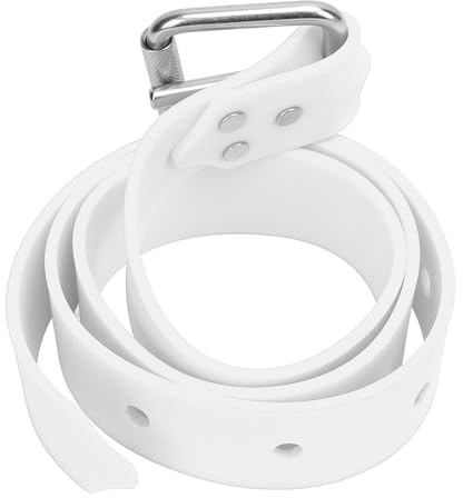 ZASCHMOY Verstellbares Silikon -Tauchgewichtsgürtel mit Schnellfreisetzungsschnalle für Freitauchen, Tauchen und Speerfischen in Minzgrün (White)