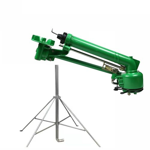 BNZCZY Spruzzatore per Irrigazione Agricola Collegare Un Tubo dell'Acqua, Irrigatore Agricola con Rotazione a 360°, per Irrigazione da Giardino e Fattorie Frutteti(Size:1.5m+2in,Color:Green)