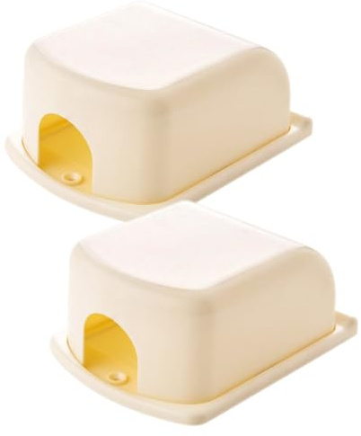 SWETRACE 2 pezzi Copri Presa Elettrica da Parete Interno in Abs Resistente al Calore Protettore Sicuro Antiscossa per Facile da Installare per Casa e Scuola