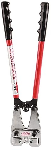 JY - 0650 Pinza per capicorda, Pinza per crimpare terminali per cavi della batteria, Pinza professionale per elettricisti con robusta matrice in acciaio per terminali con
