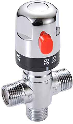 Xcel Home Chrome Thermostatic Mixing Valve Head for Douche Bidet Shattaf | Universal Replacement for Douche Bidet Shattaf Hygiene Spray Cleaner