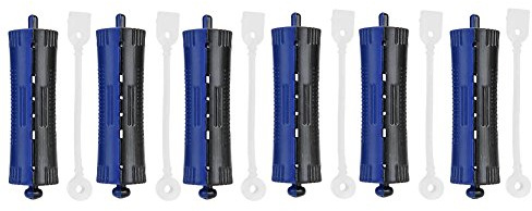 Verrückter Verkauf 6 Stücke Welle Wärme Dauerwelle Lockenwickler Haarspange Lockenwickler mit Gummiband, Friseurwerkzeug(# 3 (2,5 cm))