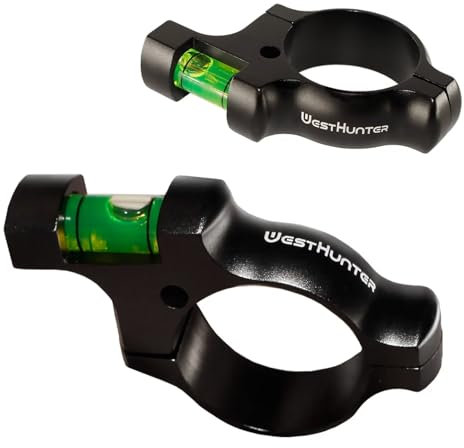WestHunter Optics Riflescope Bubble Levels, Fits 30 mm / 1 inch Scope Tube, for Precision Shooting, Competition and Hunting | 2 PCS