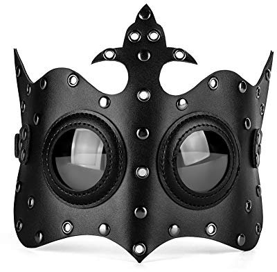 Halbmaske Erwachsene Kostüm PU Leder Gruselmaske Cosplay Dekorative Gruselige Maskerade Dress Up Horror Masken Ostern