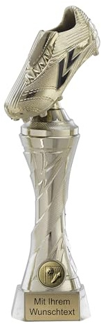 Deitert Fußballpokale 4er Serie C165 Fußballschuh Gold