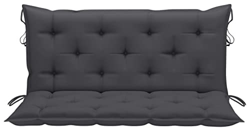 WIFESE Auflage für Hollywoodschaukel 120x50x7 cm Sitzkissen Bank Bankauflage Kissen Outdoor Bierbankauflagen Sitzpolster Bank Sitzauflagen FüR BäNke RüCkenpolster Anthrazit