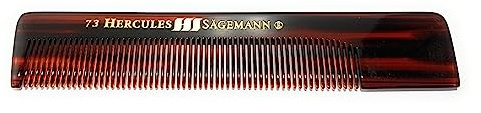 Hercules Sägemann Taschenkamm Cellon 73 handgemacht ca. 13,7 cm gleichmäßige normale Zahnung Bart-Kamm Rechteck-Kamm (73)