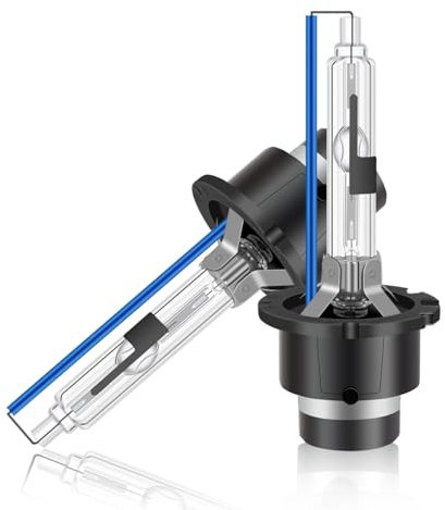 Erato D2R Xénon HID Ampoules Voiture, 8000K 35W Diamond Blanc Froid Ampoule Xenarc Décharge au Xénon 12V Remplacer HID Kit de Conversion Ultra Lumineux Phares Mise à Niveau étanche, 2 Lampes