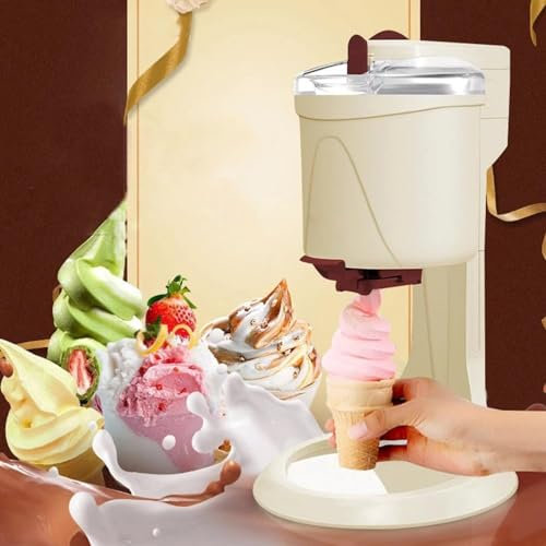 Macchina per gelato soft da 1000 ml, macchina per gelato domestico, macchine per gelato allo yogurt,semplice operazione con una sola pressione, per la cucina domestica fai da te