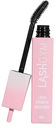 LASHGYM Vegan Mascara, 2 in 1, flexibele mascara & wimperserum met groeicomplex voor dikkere & langere wimpers, hypoallergeen, natuurlijke mascara, verlenging, volume, krul
