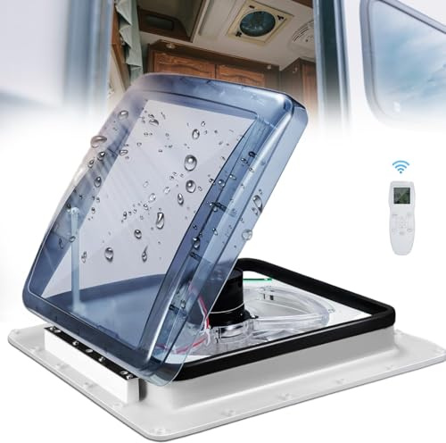 Lakenbroade Vent Crystal Polar Control - Claraboya con termostato para Caravana o Autocaravana (40 x 40 cm)
