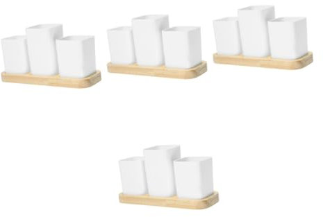 ABOOFAN 4 Teilige Box Besteck Aufbewahrungsbox Haushaltsutensilienkoffer Multifunktions Utensilienhalter Hochzeit Tischdekoration Besteckkoffer Besteckhalter Besteck Organizer