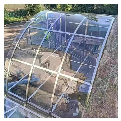 Transparente Polycarbonat-Dachbahnen, Verkleidung, UV-Schutz, 1 mm Dicke, für Gewächshaus, Carport, anpassbare Größe (1 x 6 m)