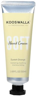 Kooswalla Hand Cream with Sweet Orange – Hydrating, Nourishing & Soothing Formula, 50ml, Crema Mani Idratante e Lenitiva al Profumo di Arancia Dolce