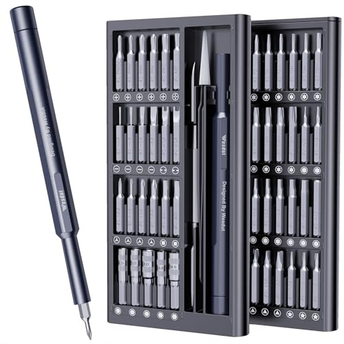 Wesdut Juego de destornilladores pequeños 50 en 1, [súper duradero] Destornillador Torx pequeño que se adapta a todos los timbres de puerta, kit de herramientas de reparación magnético de precisión