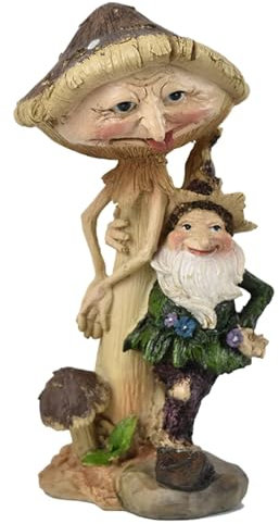 Generisch -Gartenstatue, Rasen- mit Pilz-Garten-Außenfigur - Feengartene Figur Rasenornament, farbenfrohe Gartendekoration im Freien für Hofkunst