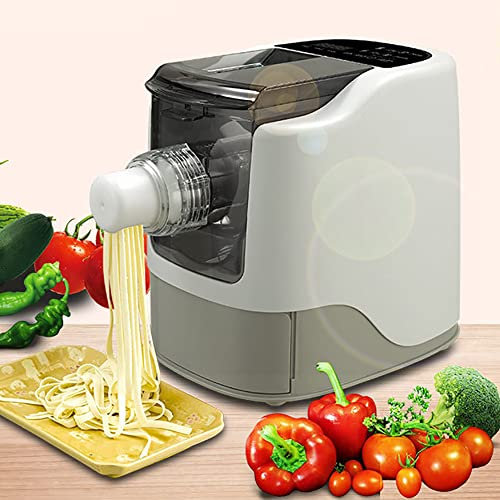 Macchina per pasta elettrica,macchina per pasta automatica per uso domestico,2 in 1,impastatrice e macchina per pasta,per spaghetti/pasta/pelle di gnocchi,13 forme diverse,260 W,adatta ai principian