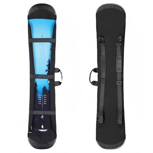 Heimvita Gepolsterte Snowboard-Hülle, Snowboard-Schutz für Freeride-Snowboard,Snowboard-Tasche für Reisen,für 135 bis 165 Snowboards (150cm)