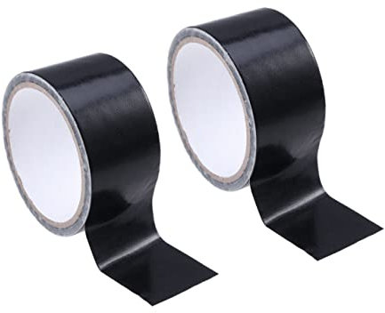JECOMPRIS 2pezzi Nastro Adesivo Per Tappeti Di Nastro Autoadesivo Per Seaming Nero Resistente e Versatile Per Riparazioni e Protezione Industriale