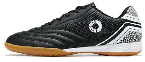 LEOCI Herren Hallenfußballschuhe Erwachsene Trainer Gummi Futsal-Schuhe für athletische flache Außensohle Gym Training Sneaker, 42 1/3 EU