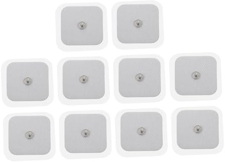 Healeved 10stücke Selbstklebende Elektroden-pads Kompatibel Mit Tens-geräten Haushalts- -pads -zubehör Mit -druckknöpfen