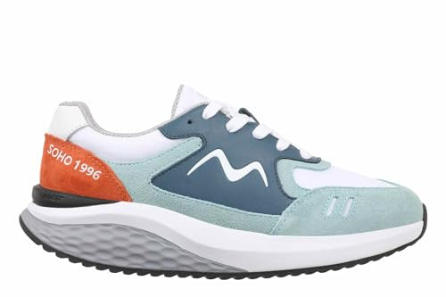 MBT Soho 1996 Zapatillas Casual para Mujer Estilo Moderno. Deportivas Anatómicas y Cómodas. Calzado Fisiológico Confort y Estabilidad con Suela Curva. Sneakers con Cordón. Color Verde