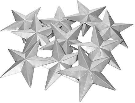 GRIRIW 10 Stück Schmiedeeisen Stanzen Fünfzackiger 3d Stern Stanzform Selbstgemacht Reliefform Robust Vielseitig