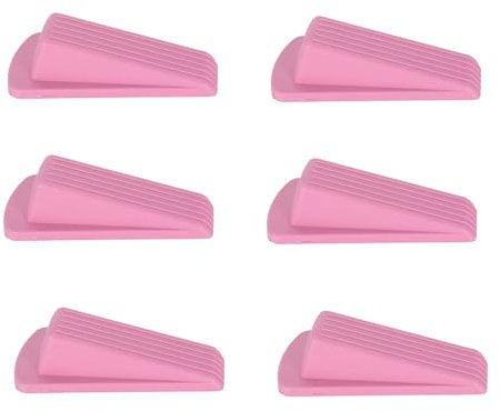 Puertas, 6 Piezas de Cuña los Protectores de Pared de Cuña Gruesos, Gruesos Toperos de Puerta TPR Flexibles, Adecuados para Madera, Vidrio, Puertas Industriales (#4)