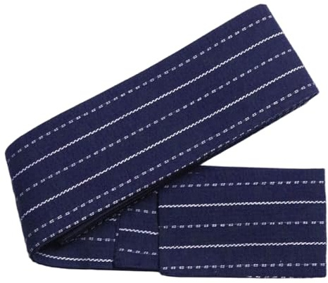 Cintura di kimono, lunghezza di 13 piedi tradizionale cravatta cintura obi in tessuto di cotone comodo, per festival, cerimonie e cosplay, cinture