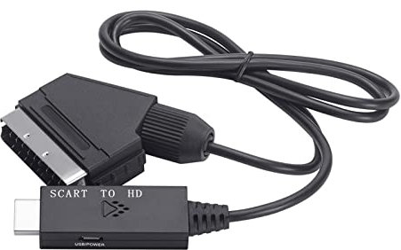 YUGSHNKFC Haute Qualité Compatible À SCART Cable Câble DC5V Alimentation Pas Besoin