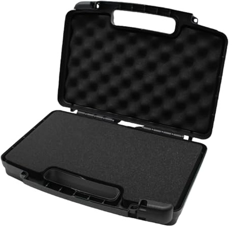 Mallette à outils, 35,6 x 26,6 x 8,9 cm, résistante aux chutes avec mousse, boîte à outils rigide portable avec poignée et boucle pour la maison, l'atelier ou un usage professionnel, sans outils avec