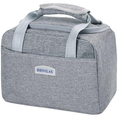 ZXTGBQ Sac Isotherme Repas Femme Homme,Sacs Isothermes, Lunch Box Isotherme, Sac Isotherme Repas Bureau, Sac Thermos Repas, Sacs Dejeuner pour Travail, Pique Nique, Plage, Gris