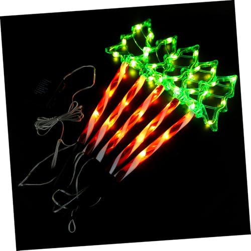 SOLUSTRE LED Weihnachtsbaum Gartenstecker mit Fach Stecklicht wasserdichte Outdoor Weihnachtsbeleuchtung Batteriebetrieben für Rasen und Terrasse Festliche Weihnachtsdeko Außen