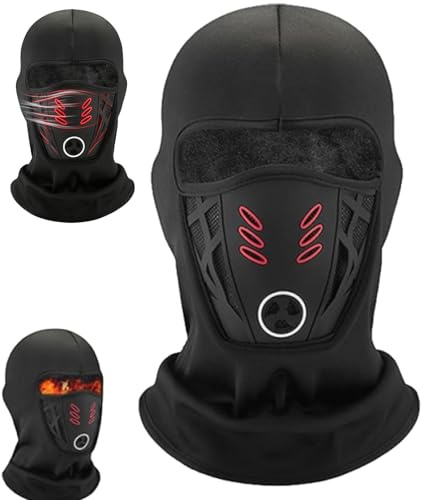 Anti-Fog Winter Balaclava Ski Mask for Men, Windproof Thermal Full Face Cover for Skiing, Cycling & Motorcycle Riding (Fleece-Lined)