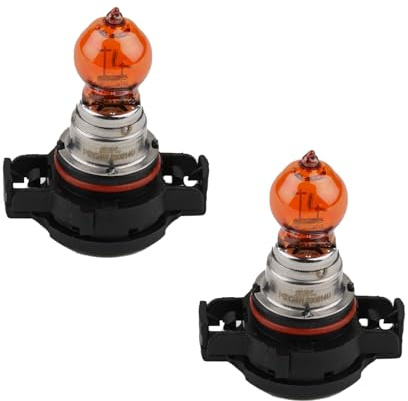 Johns 2 x PSY24W Blinkleuchte Glühlampe Glühleuchte 12V 24W - Gelb mit Sockel PG20/4