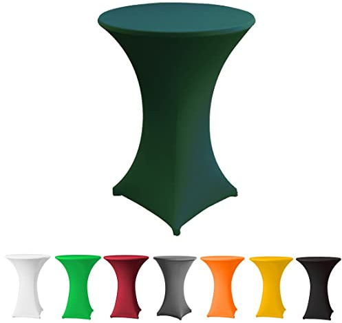 Babat Stehtischhusse Stretch Premium Qualität in Farbe jägergrün und Durchmesser 80-85 für Bistrotisch/Stehtisch