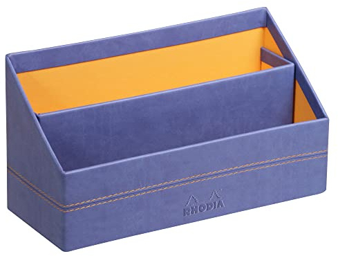 Rhodia 318848C Briefablage 10x25x31m Kunstleder Saphirblau