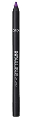 L'Oréal Paris Infallibile Lip Liner Matita Labbra a Lunga Tenuta, 207 Wuthering Purple