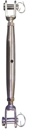 FP INOX Ridoir Filetage M10 Chape Terminaison Chape Longueur 195mm INOX 316 - A4 Bateau Garde Corps